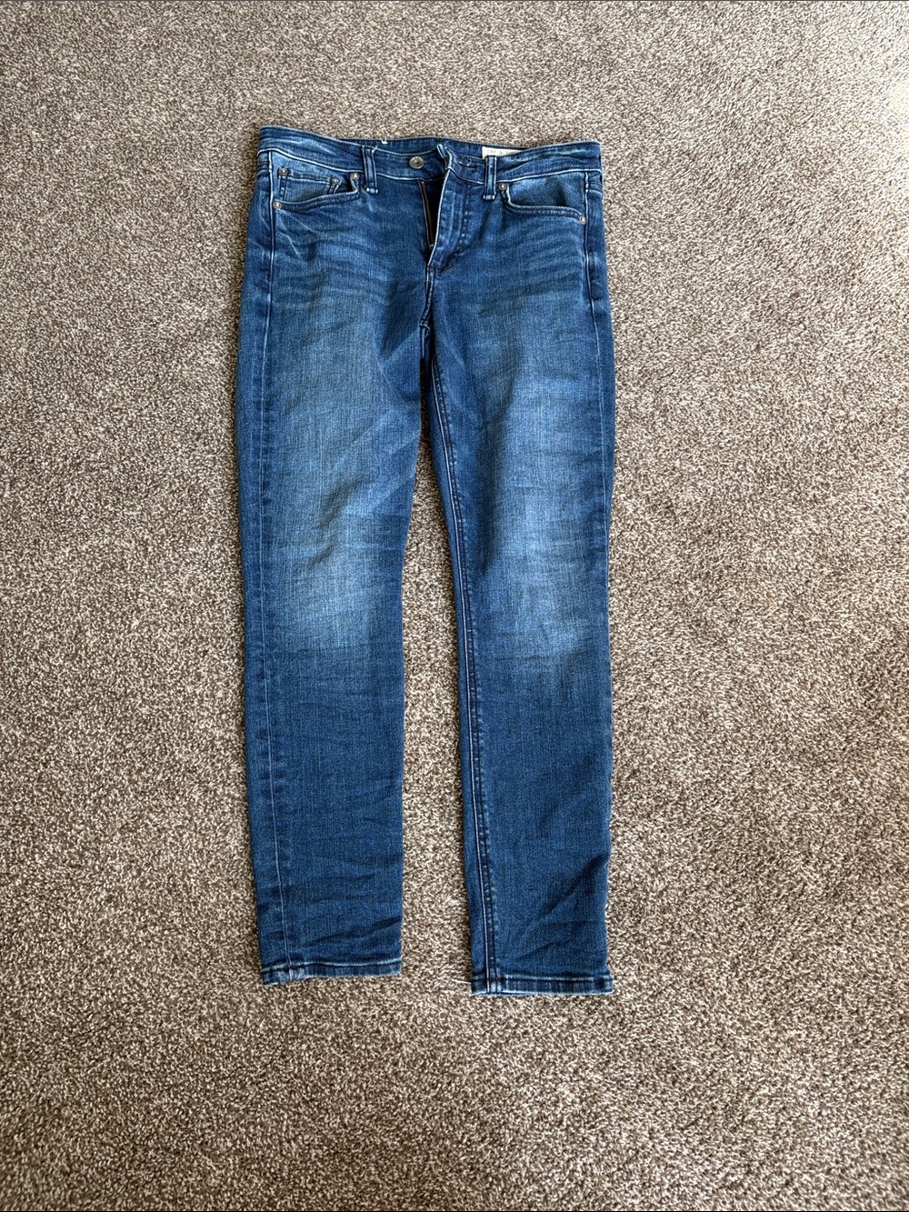 rag & bone Women's Skinny Jeans in Medium Blue Wash